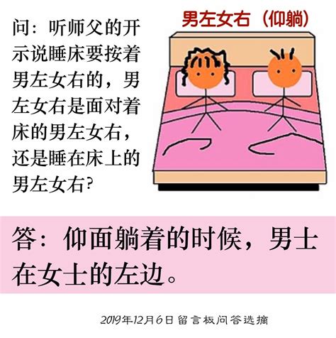 床位男左女右怎麼分